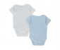 Детски дрешки марка Bebetto - Боди с къс ръкав 2 бр. Basic/24 T3384B, момче, синьо, 0-3 м. thumb 2