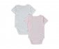 Детски дрешки марка Bebetto - Боди с къс ръкав 2 бр. Basic/24 T3384P, момиче, розово, 0-3 м. thumb 2