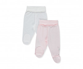 Детски дрешки марка Bebetto - Ританки 2 бр. Basic/24 T3385P, момиче, розови, 0-6 м.