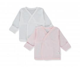 Детски дрешки марка Bebetto - Камизолка 2 бр. Basic/24 T3389P, момиче, розова, 0-3 м.