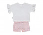 Детски дрешки марка Bebetto, серия Ponpon Team K4826 - Комплект тениска с къс ръкав и панталонки, момиче, 3-24 м., ръст: 68-92 см. thumb 2
