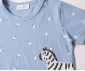 Детски дрешки марка Bebetto, серия Walking Zebras F1423B - Лятна къса пижама, момче, 1-5 г., ръст: 80-110 см. thumb 5