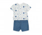 Детски дрешки марка Bebetto, серия Outside the World K4665NB - Комплект тениска с къс ръкав и бермуди деним, момче, 6-36 м., ръст: 74-98 см. thumb 2