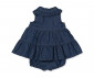 Детски дрешки марка Bebetto, серия Tiny Flowers K4686NB - Рокля без ръкав и гащички деним, момиче, 6-36 м., ръст: 74-98 см. thumb 2