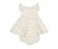 Детски дрешки марка Bebetto, серия Sweet Lemon K4771 - Рокля муселин с къс ръкав и гащички, момиче, 3-24 м., ръст: 68-92 см. thumb 2