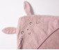 Детски дрешки марка Bebetto, серия Hello H480DR - Бебешка хавлия с качулка, момиче, 0-1 г., 80х80 см. thumb 2