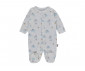 Детски дрешки марка Bebetto, серия Organic Stars and Koalas Z1031B - Комплект гащеризон с ходило, боди с къс ръкав и шапка, момче, 3-6 м., ръст: 56-68 см. thumb 2