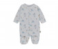 Детски дрешки марка Bebetto, серия Organic Stars and Koalas Z1031GR - Комплект гащеризон с ходило, боди с къс ръкав и шапка, момче, 3-6 м., ръст: 56-68 см. thumb 2