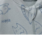 Детски дрешки марка Bebetto, серия Organic Sleepy Cat T3835I - Гащеризон с ходило и цип, момче, 0-9 м., ръст: 62-74 см. thumb 3