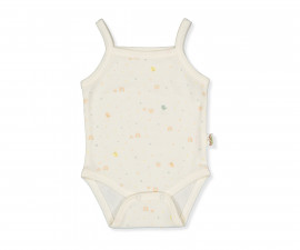 Детски дрешки марка Bebetto, серия Organic Colorful Birds T3820 - Боди с презрамки, момиче, 0-12 м., ръст: 62-80 см.