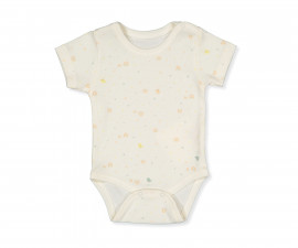 Детски дрешки марка Bebetto, серия Organic Colorful Birds T3821 - Боди с къс ръкав, момиче, 0-12 м., ръст: 62-80 см.