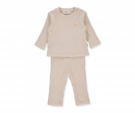 Детски дрешки Bebetto Pumpkin Season K4852 - Комплект блузка и панталон, момче, 18-24 м., бежов