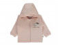 Детски дрешки Bebetto Mother and Baby K4915 - Комплект суитшърт с качулка, тениска и панталон, момиче, 18-24 м., мръсно розов thumb 3