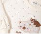 Детски дрешки Bebetto Mother and Baby K4917 - Комплект суитшърт и панталонки, момиче, 18-24 м., екрю thumb 3