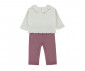 Детски дрешки Bebetto Retro Flower K4978 - Комплект блузка и панталон, момиче, 24-36 м., мръсно розов thumb 2
