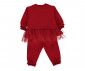 Детски дрешки Bebetto Happy New Year'25 K5110 - Комплект суитшърт с тюл и панталонки, момиче, 18-24 м., червен thumb 2