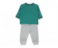 Детски дрешки Bebetto Happy New Year'25 K5113 - Комплект суитшърт и панталонки, момче, 18-24 м., зелен thumb 2