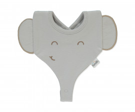 Детски дрешки Bebetto Little Elephant C1147 - Бебешки лигавник, момче, 3+м., сив