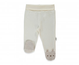 Детски дрешки Bebetto Be Kind T4045 - Ританки, момче, 3-6 м., тъмно екрю