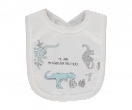 Детски дрешки Bebetto Me and Dudes C1136 - Бебешки лигавник, момче, 3+м., екрю