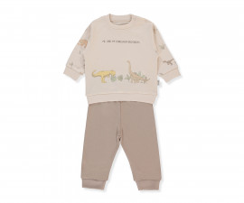 Детски дрешки Bebetto Me and Dudes F1432 - Пижама 2 части, момче, 18-24 м., кафяв