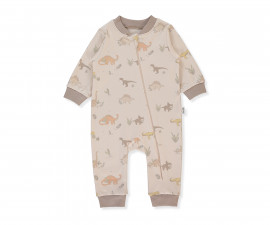 Детски дрешки Bebetto Me and Dudes T3967 - Гащеризон с цип, момче, 12-18 м., бежов