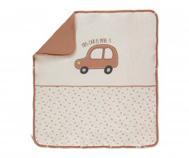 Детски дрешки Bebetto Wooden Car B844 - Двулицево бебешко одеяло, момче, 0-12 м., кафяв