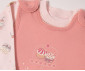 Детски дрешки Bebetto Organic Cupcakes K5065 - Комплект блузка и гащеризон, момиче, 12-18 м., мръсно розов thumb 3