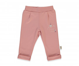 Детски дрешки Bebetto Organic Cupcakes T4086 - Панталонки, момиче, 18-24 м., мръсно розов