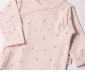 Детски дрешки Bebetto Organic Cute Bear T3958 - Боди с дълъг ръкав с прихлупване, момиче, 1-3 м., сьомга thumb 3
