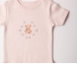 Детски дрешки Bebetto Organic Cute Bear T3959 - Боди с дълъг ръкав, момиче, 9-12 м., сьомга thumb 3
