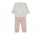 Детски дрешки Bebetto Organic Born with Love F1460 - Пижама 2 части, унисекс, 1-3 м., мръсно розов thumb 2