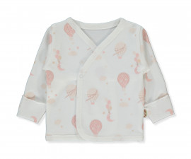 Детски дрешки Bebetto Organic Born with Love T4039 - Камизолка, унисекс, 0-3 м., екрю