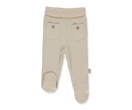 Детски дрешки Bebetto Organic Born with Love T4040 - Ританки, унисекс, 3-6 м., бежов