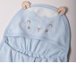Детски дрешки Bebetto Organic Sleepy Sheepy P553 - Чувалче за спане с качулка и цип, унисекс, 0-6 м., син thumb 3