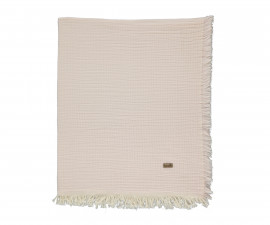 Детски дрешки Bebetto B859 - Бебешко муселиново одеяло, унисекс, 0-12 м., розов