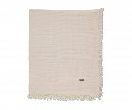 Детски дрешки Bebetto B859 - Бебешко муселиново одеяло, унисекс, 0-12 м., сьомга