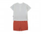 Детски дрешки Bebetto Hello K5298 - Комплект тениска с къс ръкав и бермуди, момче, 18-24 м., 92 см., керемиден thumb 2