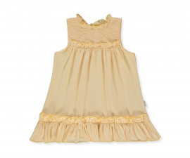 Детски дрешки Bebetto Lovely Flowers K5308 - Рокля без ръкав, момиче, 18-24 м., 92 см., жълт