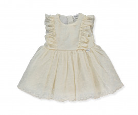 Детски дрешки Bebetto For Princess K5199 - Рокля без ръкав, момиче, 18-24 м., 92 см., екрю