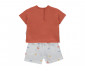 Детски дрешки Bebetto Funny Crab K5401 - Комплект тениска с къс ръкав и муселинови бермуди, момче, 24-36 м., 98 см., оранжев thumb 2