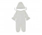 Детски дрешки Bebetto Ceremony T4264 - Комлпект гащеризон с ходило и шапка, момиче, 3-6 м., 68 см., тъмно екрю thumb 2