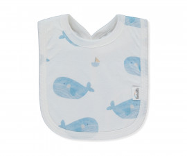 Детски дрешки Bebetto Sail Away C1202 - Бебешки лигавник интерлок, момче, 3+ м., екрю