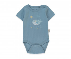 Детски дрешки Bebetto Sail Away T4244 - Боди с къс ръкав, момче, 9-12 м., 80 см., индиго
