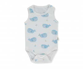 Детски дрешки Bebetto Sail Away T4247 - Боди потник интерлок, момче, 24-36 м., 98 см., екрю