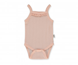 Детски дрешки Bebetto Bloom T4137 - Боди с презрамки, момиче, 9-12 м., 80 см., розов