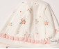 Детски дрешки Bebetto Bloom Z1132 - Комплект камизолка с прихлупване, ританки и шапка, момиче, 1-3 м., 62 см., розов thumb 3