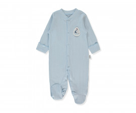 Детски дрешки Bebetto Palm In The Sea T4152 - Гащеризон с ходило, момче, 3-6 м., 68 см., син