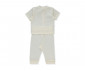 Детски дрешки Bebetto Basic/26 F1466E - Лятна пижама 2 части, унисекс, 1-3 м., 62 см., екрю thumb 2