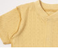 Детски дрешки Bebetto Basic/26 F1466MU - Лятна пижама 2 части, унисекс, 1-3 м., 62 см., горчица thumb 3